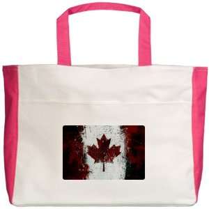  Beach Tote Fuchsia Canadian Canada Flag Painting HD: Everything Else