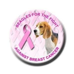  Beagle Breast Cancer Pin Badge: Everything Else