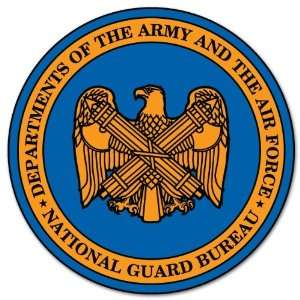  Army National Guard Bureau car bumper sticker 4 x 4 