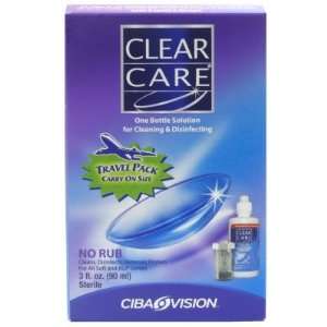 Ciba Vision Clear Care Cleaning & Disinfecting Solution 3oz & Contact 