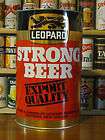 Leopard Strong BIG Beer Can Flat Top SS New Zealand