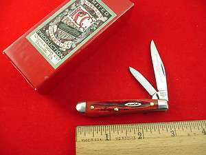 ROBESON MASTER CRAFT 1 OF 200 PEANUT #14 RED BONE STAG KNIFE QUEEN 