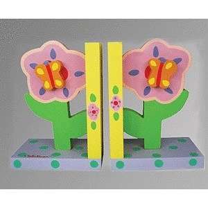  Handpainted kids personalized wooden bookends pastel 