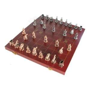   Wood Chinese Chess Set / Xiangqi Set, with Storage: Toys & Games