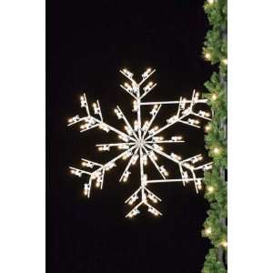 Silhouette Snowflake   Christmas Light Display  Kitchen 