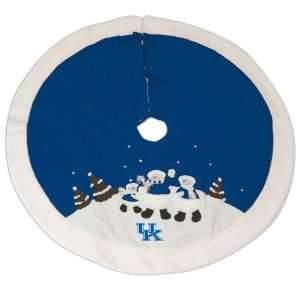    NCAA Kentucky Wildcats Snowman Christmas Tree Skirt
