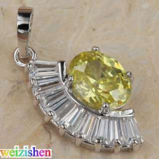   Citrine Jewelry Solitaire Gemstones Necklaces & Pendants P0112  