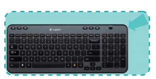  Logitech Wireless Keyboard K360 (Dark Silver) (920 003366 