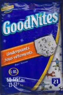 Vintage GoodNites 21 Underpants Pull Ups Diapers Size L XL 125+ lbs 57 