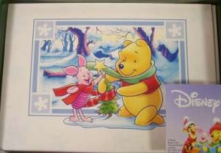 Disney WINNIE THE POOH 10 Christmas Holiday Cards & Envelopes NEW 