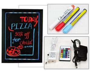 LED Fluorescent Writable Menu Sign Display Board new  