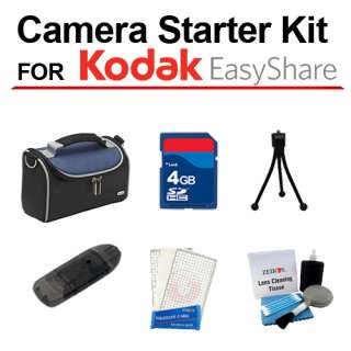 Camera Starter Kit f/ Kodak EasyShare Z5010 Z5120 + Case Bag + 4GB 