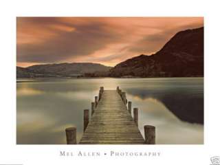 Ullswater Mel Allen Sunset Lake Dock Photo Print Art  