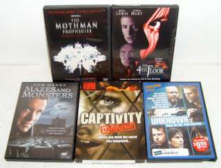 NICE LOT OF 5 HORROR / THRILLER / SCARY DVD MOVIES *NICE CONDITION* NO 