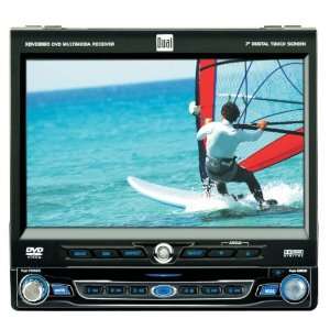 Dual XDVD8180 7 In Dash Touchscreen DVD/CD/MP3 Monitor Receiver With 