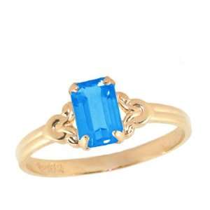  10K Gold Girls December Birthstone Ring (size 4) Jewelry