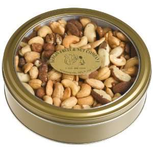 Bergin Nut Company Deluxe Mixed Nuts, Roasted & Salted, 14 Ounce Tin