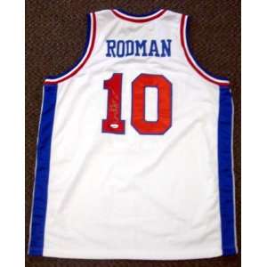  Dennis Rodman Signed Uniform   The Worm TriStar 