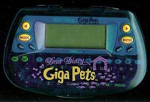 DEAR DIARY GIGA PETS electronic handheld game by Tiger. Fully tested 