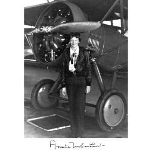 Amelia Earhart American Aviation Pioneer Autograph 8 1/2 X 11 
