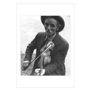    Bill Henseley, Mountain Fiddler by Ben Shahn, 18x24