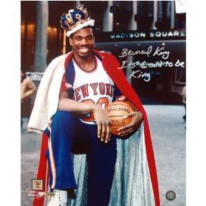  Bernard King New York Knicks   with Crown at the Garden 