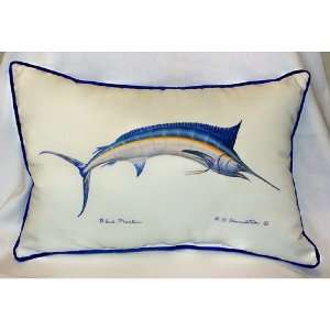  Betsy Drake HJ015 Blue Marlin Art Only Pillow 15x22