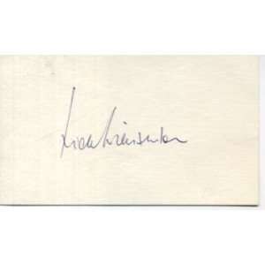 John Frankenheimer Birdman of Alcatraz Signed Autograph 