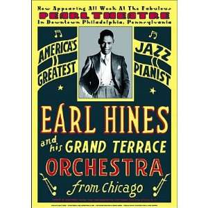  (17x24) Earl Hines Grand Terrace Jazz POSTER RARE 