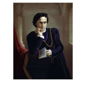 Edwin Booth, American Actor. Hamlet Was His Signature Role. 1873 
