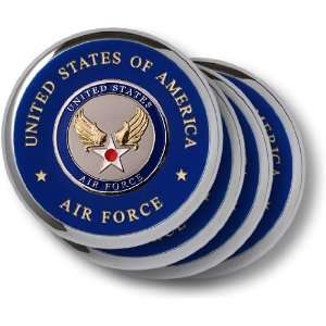  Air Force Hap Arnold Wing Chrome 4 Coaster Set: Everything 