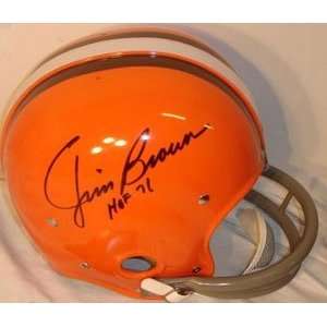 Jim Brown Signed Helmet   Authentic