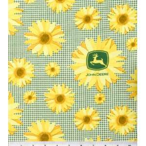  Cotton Print John Deere Sunflowers Cotton