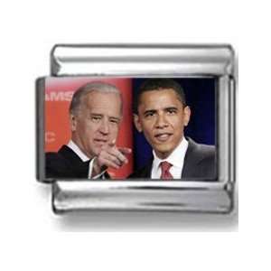  Barack Obama and Joe Biden Italian Charm Jewelry