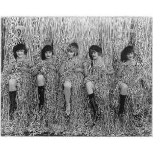  Mack Sennett girls,provocatively posed,c1918