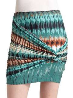 Ashley Block Striped Mini Skirt