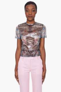 Preen Clear Silk Blend Organza T shirt for women  