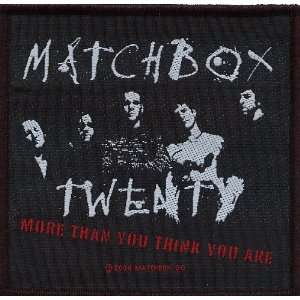 Matchbox Twenty MB20 More Than You Think You Are Woven Patch