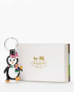 COACH Patent Leather Penguin Key Ring   COACH   