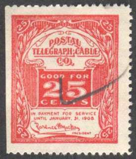 Postal Telegraph Cable Co. Stamp Scott 15T53  