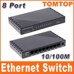 10/100Mbps 8 Port Mini Ethernet Switch Switcher Desktop RJ45 Network 