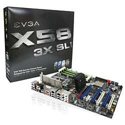 EVGA X58 3X SLI 132 BL E758 RX i7 DDR3 + WARRANTY  