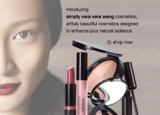 Introducing Simply Vera Vera Wang cosmetics. Artfully beautiful 