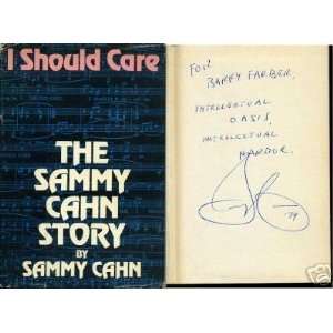 Sammy Cahn Frank Sinatra Composer Oscar Win Signed Book:  