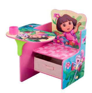 Toddler Child Dora Explorer Desk & Chair Storage w/Cup  