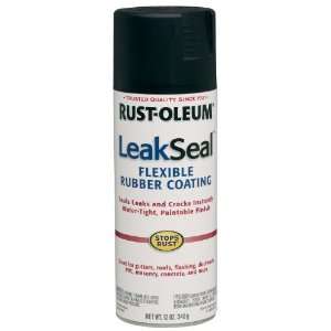 Rust Oleum 265494 12 Ounce Leak Seal Flexible Rubber Sealant, Black