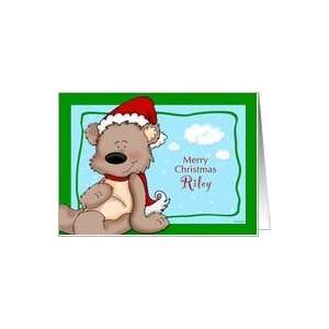  Teddy Bear Christmas   for Riley Card: Health & Personal 