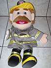 FIREMAN FULL BODY HAND PUPPET 16in TALL FROM SUNNY PUPPETS #GL1301 