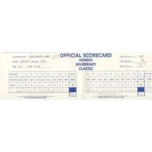  Tom Weiskopf Signed 1983 Honda Classic Scorecard ~psa 