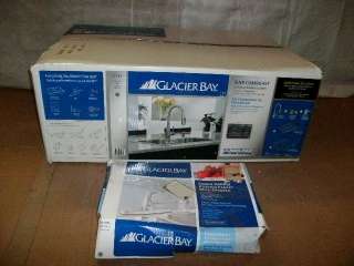 GLACIER BAY SINK COMBO KIT 552008 AND KITCHEN FAUCET  